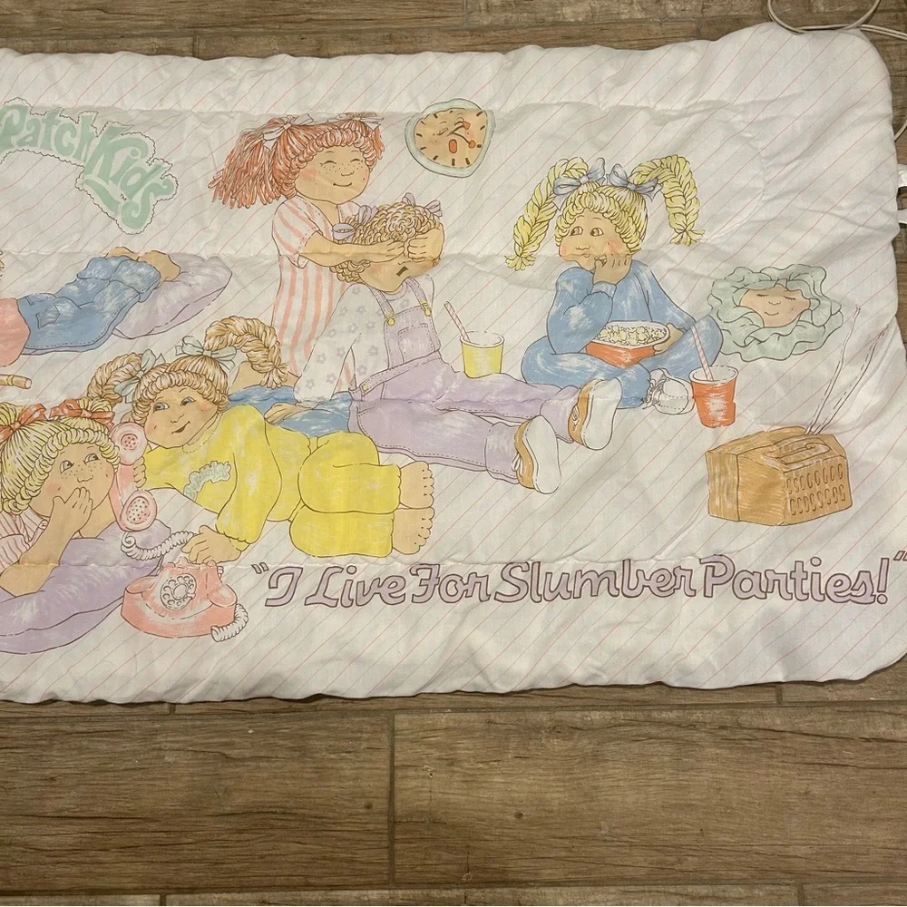 Vintage  Cabbage Patch Kids Child Sleeping Bag 1983 Slumber Party